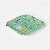 Fore, 4e verjaardag Laten we Par-t-shirt golffeest Papieren Bordje (Gebogen)