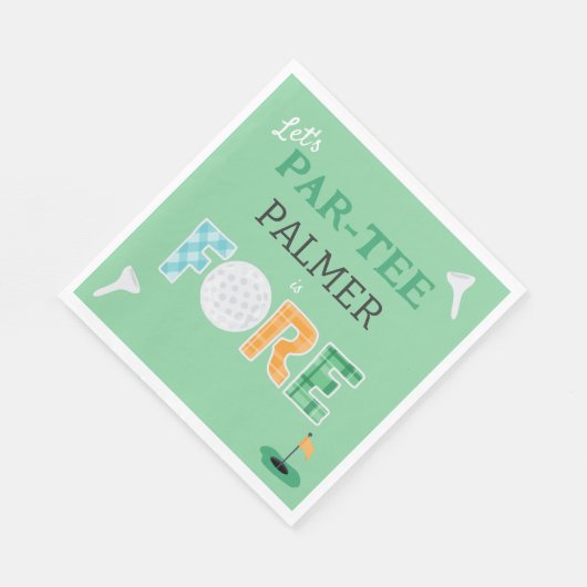 Fore, 4e verjaardag Par-t-shirt Servet (Hoek)