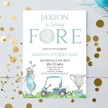 Fore Blue Golf 4e verjaardag