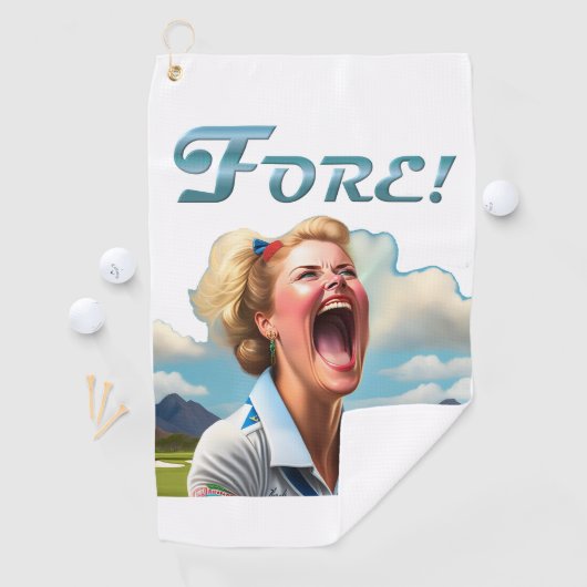 Fore! - Dames golfhanddoek (Insitu)