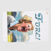 Fore! - Dames golfhanddoek (Horizontaal)