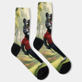 "Fore! Een zwarte tijger die golf speelt in het bo Sokken (Rechts)