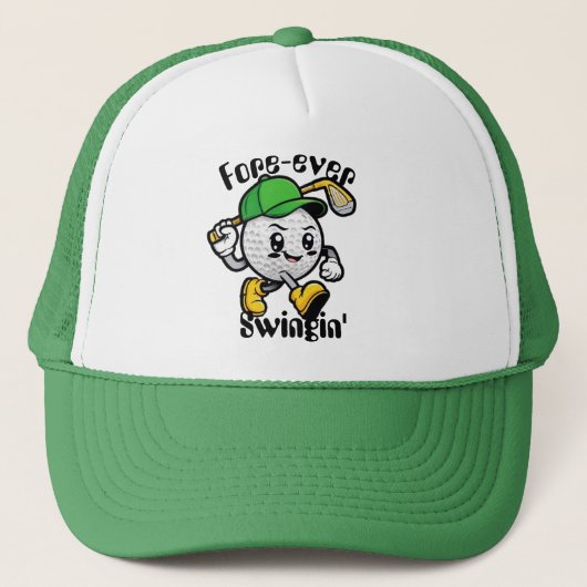 Fore Ever Swingin Golf Hoed - Grappige Golf Cadeau Trucker Pet (Voorkant)