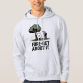 Fore-Get About It – Funny Golf Cartoon with Tree  Hoodie (Voorkant)
