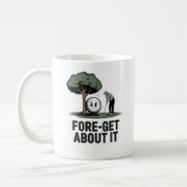 Fore-get About It Mug – Funny Golf Gift for golfer Koffiemok
