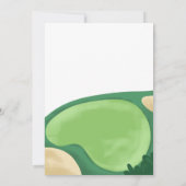 FORE Golf Boy Fourth Birthday Par-T-shirt Golfing  Kaart (Achterkant)