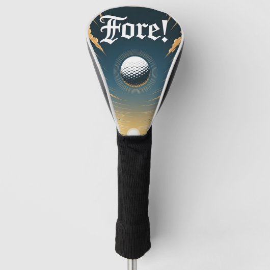 Fore Golf Driver Hoesje Golfheadcover (Voorkant)