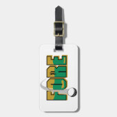 Fore golfbal en spelers bagagelabel (Voorkant verticaal)