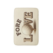 Fore Love Golf Badmat voor Golfers (Voorkant Verticaal)