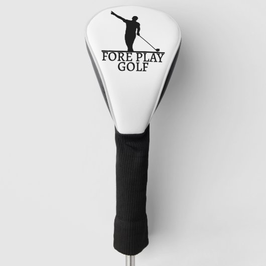 Fore Play Golf headcover, driver headcover, Golf Golfheadcover (Voorkant)
