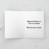 "Fore" Special Dad, Son and Father Golf Verjaardag Kaart (Binnen)