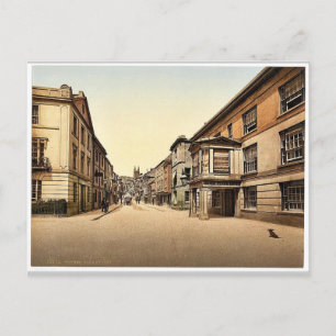 Fore Street, Totnes, England klassiek Photochrom Briefkaart