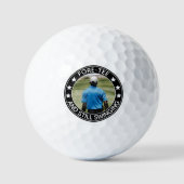 Fore-t-shirt & Still Swinging 40th Birthday Foto Golfballen (Voorkant)