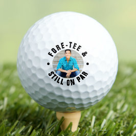 Fore-Tee nog steeds op Par 40e verjaardag foto Golfballen