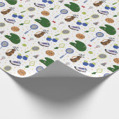 Fore the Perfect Gift – Golf Wrapping Paper Cadeaupapier (Hoek)