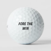 “Fore the Win” golfballen (Voorkant)