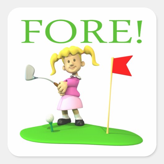Fore Vierkante Sticker (Voorkant)