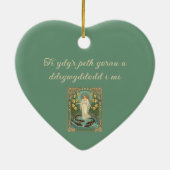 Forecasting Lovers' Fortunes Dwynwen's Well And Sa Keramisch Ornament (Achterkant)