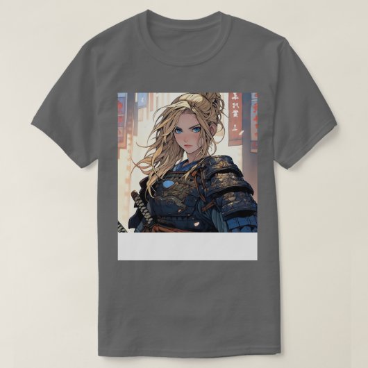 Foreign Lady Samurai anime T-shirt (Design voorkant)