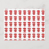 Foreign Language greetings telephone pattern Briefkaart (Voorkant)