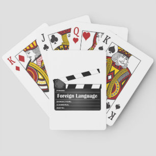 Foreign Language Movie Clapperboard Pokerkaarten