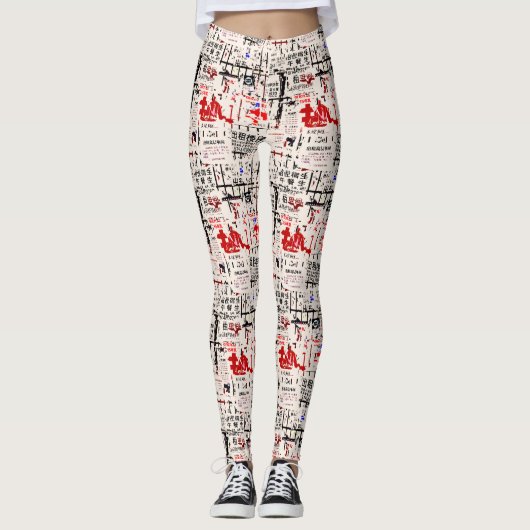 Foreign Torn Peeled Billboard Leggings (Voorkant)
