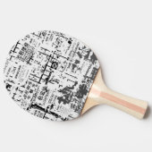Foreign Torn Peeled Billboard Wall Pearl Celluloid Tafeltennisbatje (Zijkant)