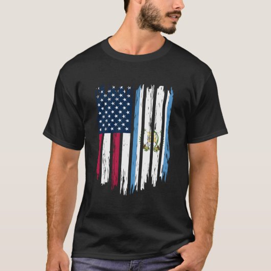 Foreigner Immigrant Usa United States Guatemala Fl T-shirt (Voorkant)