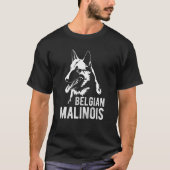 Forel Belgisch malinoisontwerp voor Hondenliefhebb T-shirt (Voorkant)