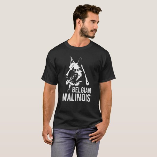 Forel Belgisch malinoisontwerp voor Hondenliefhebb T-shirt (Voorkant volledig)