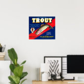  forel Brand Washington Apples Poster (Thuiskantoor)