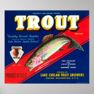 forel Brand Washington Apples Poster