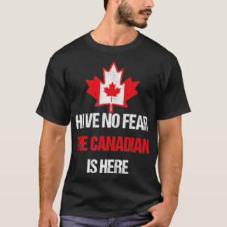 Forel Canadees gemaakt in Canada Maple Leaf-vlag T-shirt