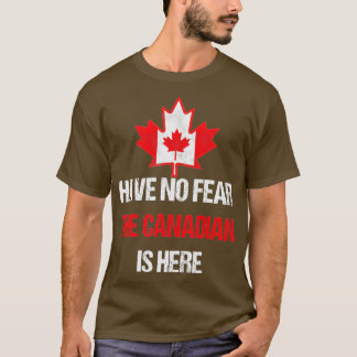 Forel Canadees gemaakt in Canada Maple Leaf-vlag T-shirt
