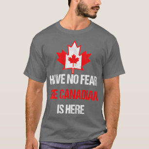Forel Canadees gemaakt in Canada Maple Leaf-vlag T-shirt