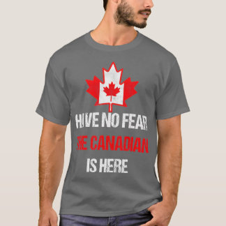Forel Canadees gemaakt in Canada Maple Leaf-vlag T-shirt