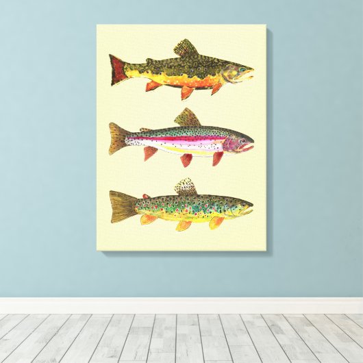 forel canvas afdruk (Insitu (Houten vloer))