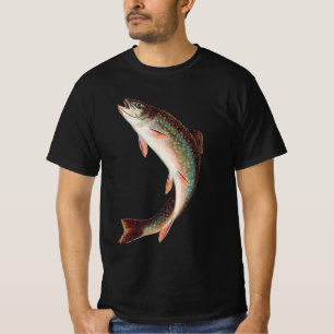 Forel die uit het water springt door S.A. Kilbourn T-shirt
