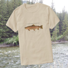 Forel die vist met het oogstbeeld van de regenboog t-shirt