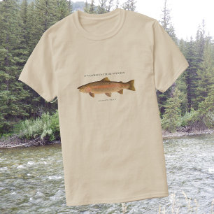 Forel die vist met het oogstbeeld van de regenboog t-shirt