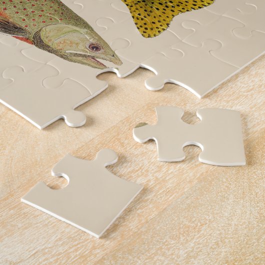 forel- en zalmpuzzel legpuzzel (Zijkant)