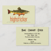 Forel Fly Fishing Visitekaartje (Voorkant / Achterkant)