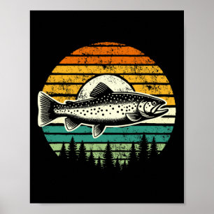 Forel Fly Vissen Outdoor Forest Natuur Wildlife V Poster