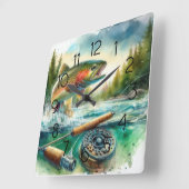 Forel Flyvissen Vierkante Klok (Hoek)