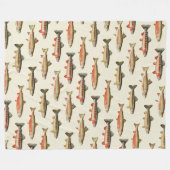 Forel Galore Cream Fleece Deken (Voorkant (Horizontaal))