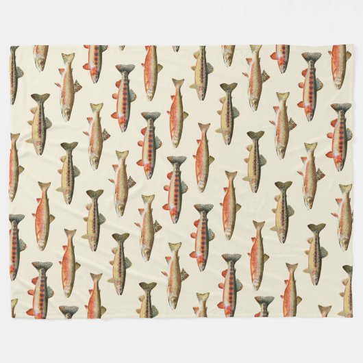 Forel Galore Cream Fleece Deken (Voorkant (Horizontaal))