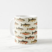 Forel Galore Cream Vissen Koffiemok (Voorkant links)