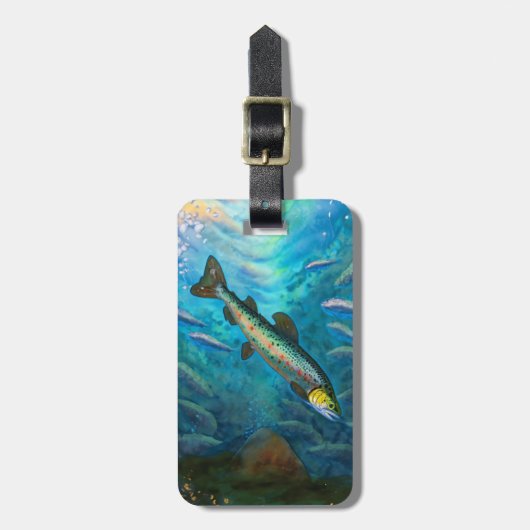 Forel Gevist Bagagelabel (Voorkant verticaal)