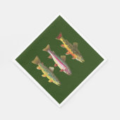 forel Gevist, hengelsport Servetten (Hoek)