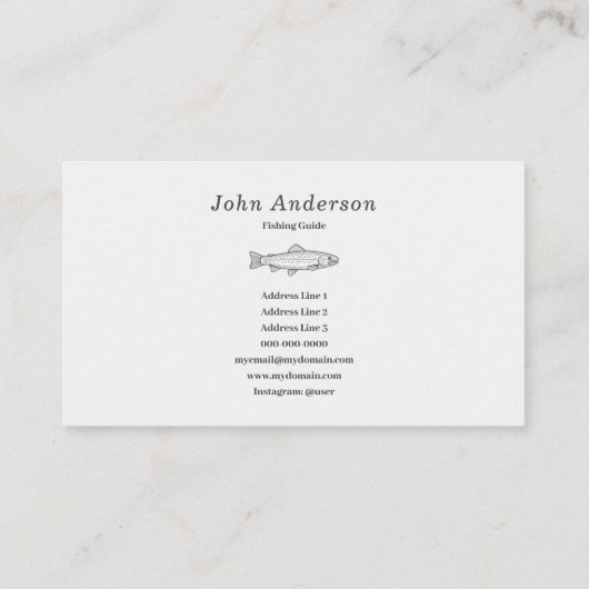 Forel - Geviste gids Visitekaartje (Achterkant)